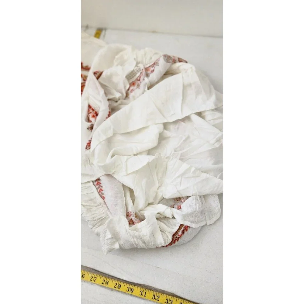 Free People Mini Dress Sunrise Wanderer Boho Tribal Pattern w/ Pockets Small - Picture 11 of 13